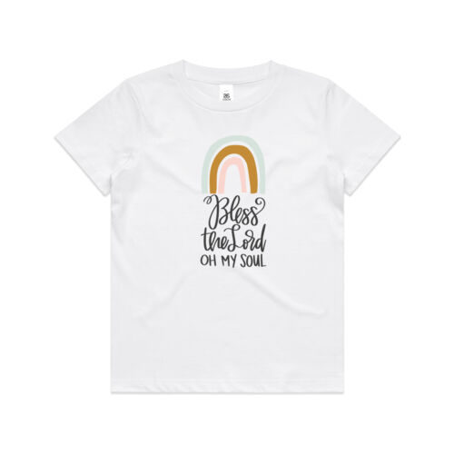 Kids Unisex T-Shirt (2-6) Bless the Lord with Rainbow Thumbnail