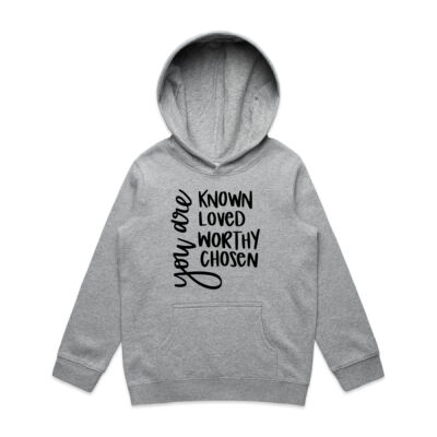 Kids Hood (2-6) You Are Known Loved Worthy Chosen Thumbnail