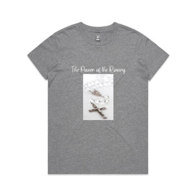 Womens T-Shirt The Power of the Rosary Thumbnail